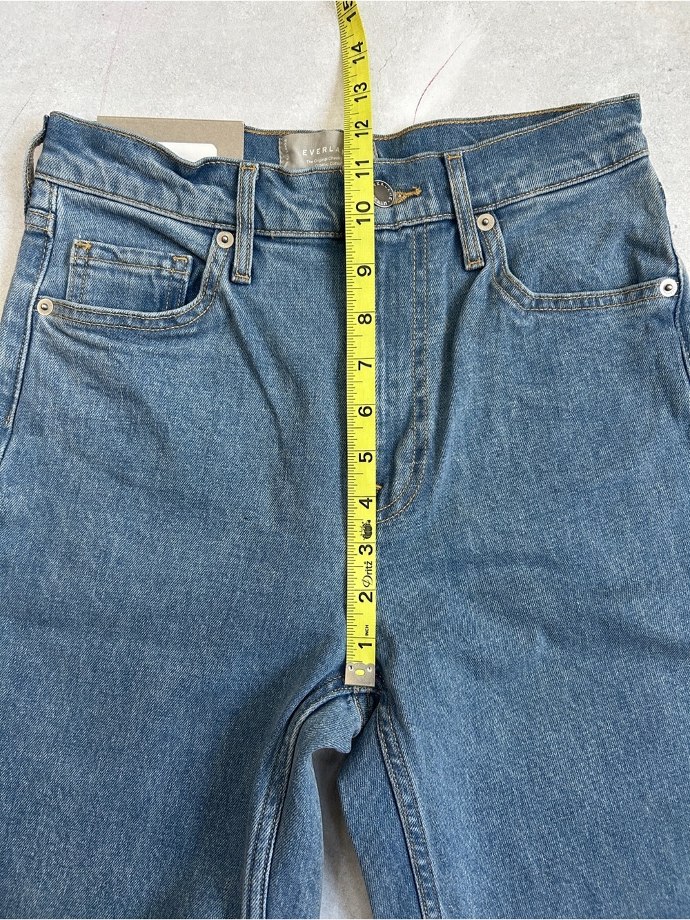 NWT Everlane The Original Cheeky Jean Stone-Washed Sky, High Rise, Straight, 24 - Picture 9 of 16